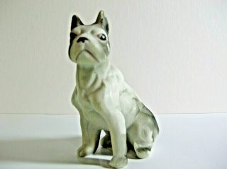 Vintage Porcelain American Staffordshire Pit Bull Terrier Figurine