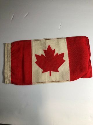 ✅ 1950s English Automobile Antenna Flag " Autoflag " Canada Vc Saunders London
