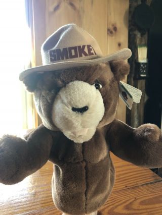 Smokey Bear Hand Puppet With Tags 1994 Jj Wind Inc