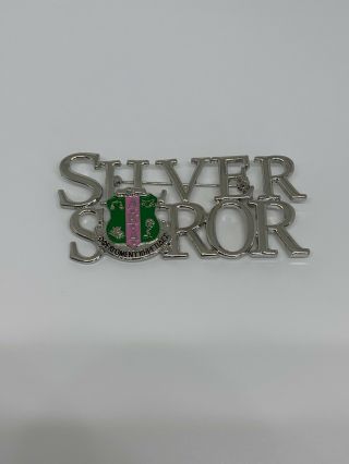 For Alpha Kappa Alpha “silver Soror” Pin Brooch