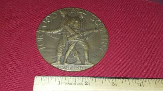Vintage American Legion Bronze Medal School Award Medallion Courage Honor