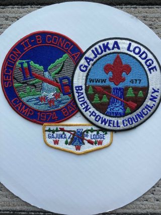 Boy Scout Gajuka Lodge 477 Oa B/p And Flap Camp Barton Baden Powell Council