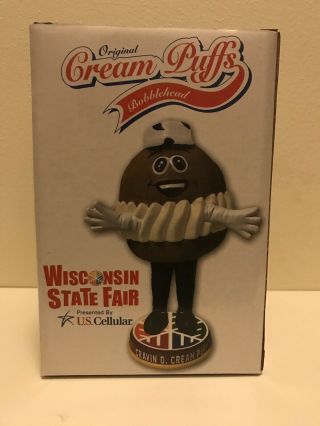 Wisconsin State Fair Cream Puff Puffs Bobblehead Bobble Only 3000 Rare
