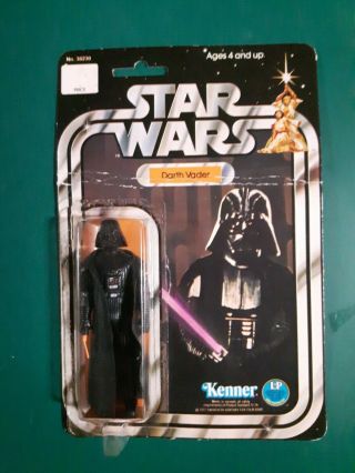 Vintage Star Wars 12 Back Darth Vader Action Figure