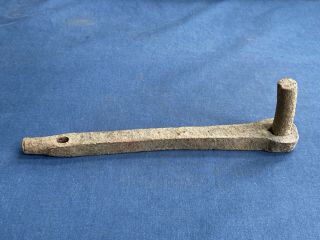 Antique Hand Forged Wrought Iron Barn Strap Hinge Pin Pintle Hardware Part
