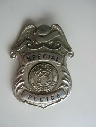 Vintage Collectible State Of Michigan Special Police Badge Bis