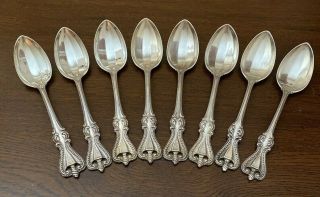 Estate Vintage Towle Sterling Silver Teaspoons (set Of 8) Old Colonial 5 5/8 "