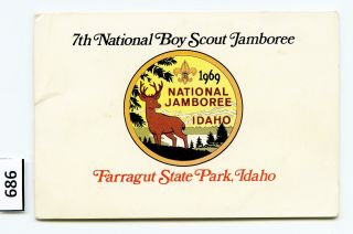 Dealer Dave Boy Scout 1969 National Jamboree United Airlines Fold - Out (686)