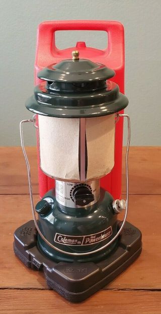 1986 Vintage Coleman Powerhouse Lantern 290 W/ Case