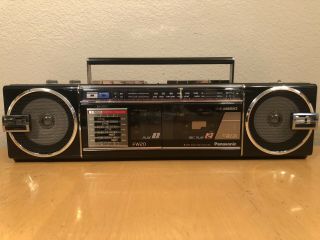 Vintage Panasonic Boombox Radio Black And White Aux Input