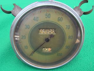 Vintage Stewart Warner Speedometer 100 Mph