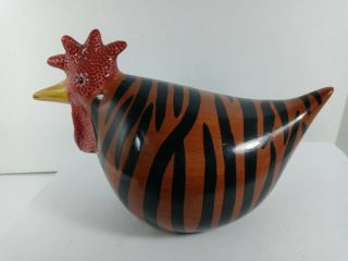 Cbk.  Ltd.  Hand Painted Ceramic Rooster Chicken Figurine.