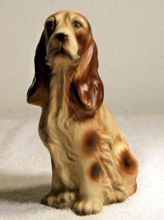 Vintage Large Cocker Spaniel Dog Figurine 8326/8370 7 " High Trimont Ware Japan