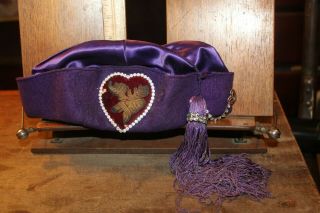 Vintage Authentic Loyal Order Of Moose Purple Hat 7 - 1/4