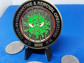 Very Rare 23/25 Minted U;s Government Pandemic Removal Challenge Coin