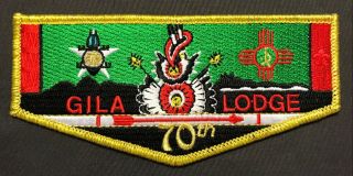Gila Oa Lodge 378 Bsa Yucca Council Texas 70th Anniv Brotherhood Gmy Flap