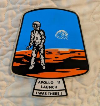 1969 Apollo 11 Moon Landing Launch Sticker Nasa Astronaut