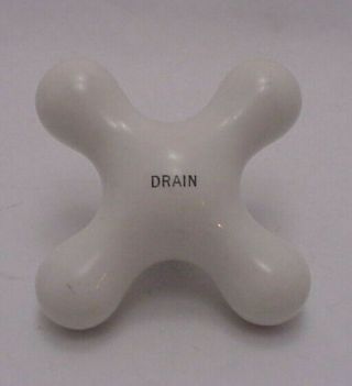 Vintage Porcelain Drain Handle Salvage Faucet 3 " - 3 1/2 " Dia