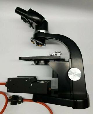 Ernst Leitz Wetzlar Germany 4 Objectives Binocular Vintage Microscope