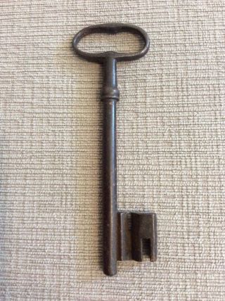 Large French 5 1/4” Antique Skeleton Key French Door Cast Iron