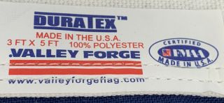Valley Forge US American Flag 3 ' x 5 ' Duratex Commander EXTREME WEATHER USDT3 2