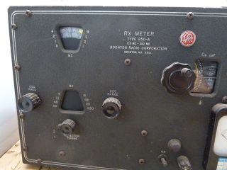vintage Boonton Radio 250 - A RX meter 0.  5MHz - 250MHz [14 - T.  5] 3