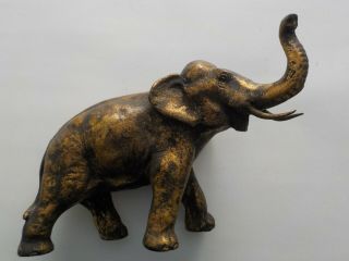 Vintage Faux Brass Asian Elephant