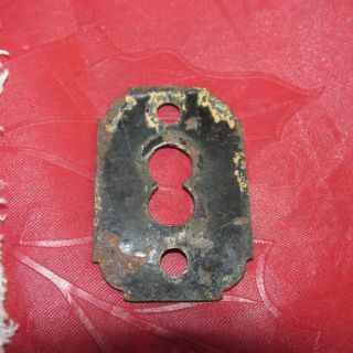 Antique Victorian Cast Iron Figure " 8 " Keyhole Cover