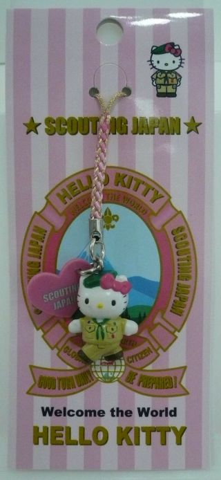 Scouts Of Japan Nippon - Hello Kitty Welcome The World Scout Mobile Phone Strap