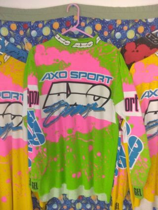 Vintage Axo Sport Motocross Jersey - 1991 - Size M