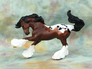 Breyer Model Horse Stablemate Custom Bay Blanket Appaloosa Gypsy Vanner Cm Ooak