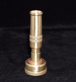 Vintage Old Solid Brass Garden Water Hose Small Attachment Spray Nozzle 6