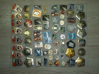 67 Vintage Badge Pins Space Ussr (soviet Union) No.  895