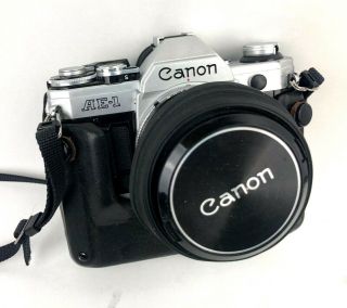 Vintage Canon Ae - 1 Slr Photography Camera Film Fd 50m 1:1.  4 Lens