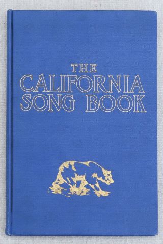 Antique Vintage University Of California Cal Berkeley Hardcover Song Book 1923