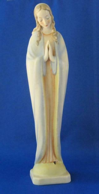 Vintage M I Hummel Goebel Porcelain Figurine Praying Madonna Sacrart Tmk 3