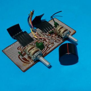 Vintage Sansui Au 717 Amplifier Out Parting Tone Potentiometer Board Selec Knob