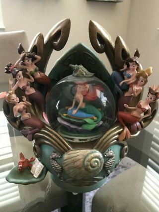 The Little Mermaid Daughters Of Triton Ssnowglobe - 15th Anniversary Rare