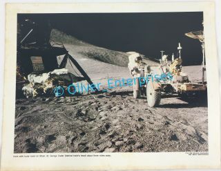 Vintage Nasa Photo Moon Apollo 15 Lunar Module Rover Irwin 14x11 Serial Number 2