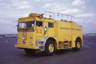 Massport (boston Ma) Engine 3 1970s Ward Lafrance Arff - Fire Apparatus Slide
