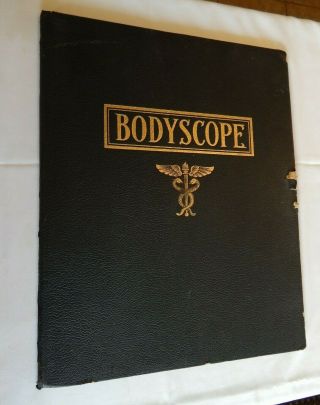 Vintage Volvelle Anatomy Chart 1948 Male & Female Bodyscope By Ralph H.  Segal