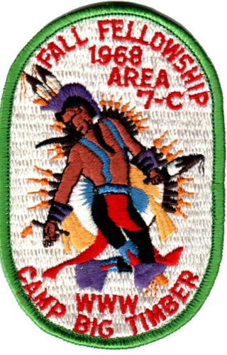Boy Scouts Oa Conclave Area 7c 1968 Section Bsa Patch Badge
