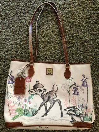 Disney Dooney And Bourke Bambi 75th Anniversary Shopper Tote; A Steal Of A Deal