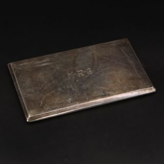 Vtg Sterling Silver - R.  Blackinton & Co Engraved Monogram Cigarette Case - 179g