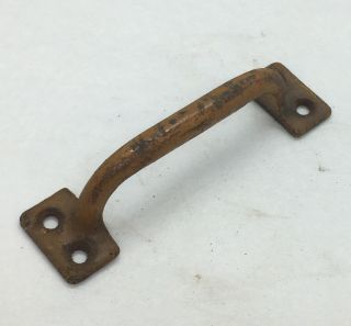 Antique Primitive Rustic Cast Iron Barn Door Gate Pull Handle 5”x1 - 3/8”x1 - 3/8”