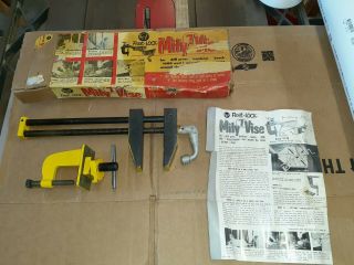 Vintage Amf Float - Lock Mity Vise Vice Clamp Vise Drill Press Machinist Tool