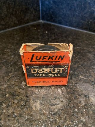 Vintage Lufkin Donut Tape Measure Rule 72in 986
