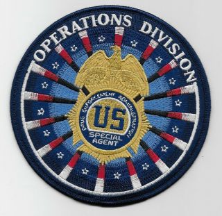 Dea Operations Division Police Sheriff Narcotics Awesome Patch