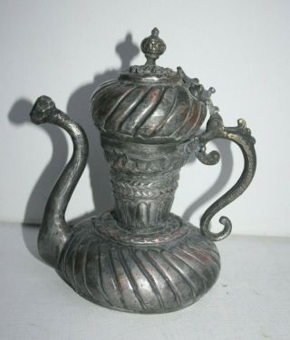 20,  5 Cm Rare Antique Dallah Ottoman Islamic Art Coffee Pot Bedouin 701 Grams
