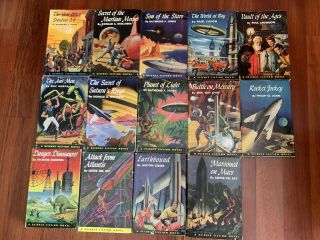 Set Of 16 Vintage Science Fiction Books (winston & Co)